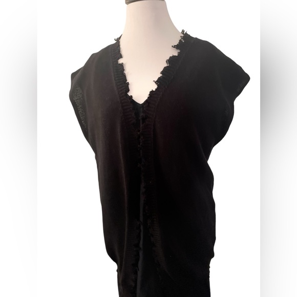 Nude sweater vest, Tomorrow is a new day graphic, new without tags, retail $550 - Picture 2 of 2